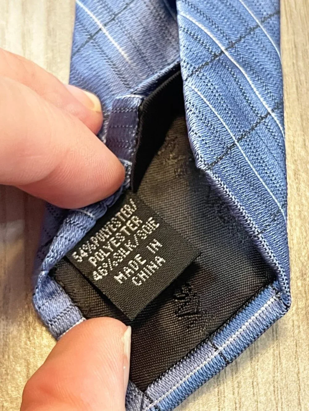Calvin Klein Men’s Blue Plaid Grid Necktie NWT Classic Dress Business Tie